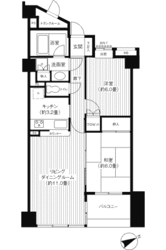 ディオレ西新宿の物件間取画像